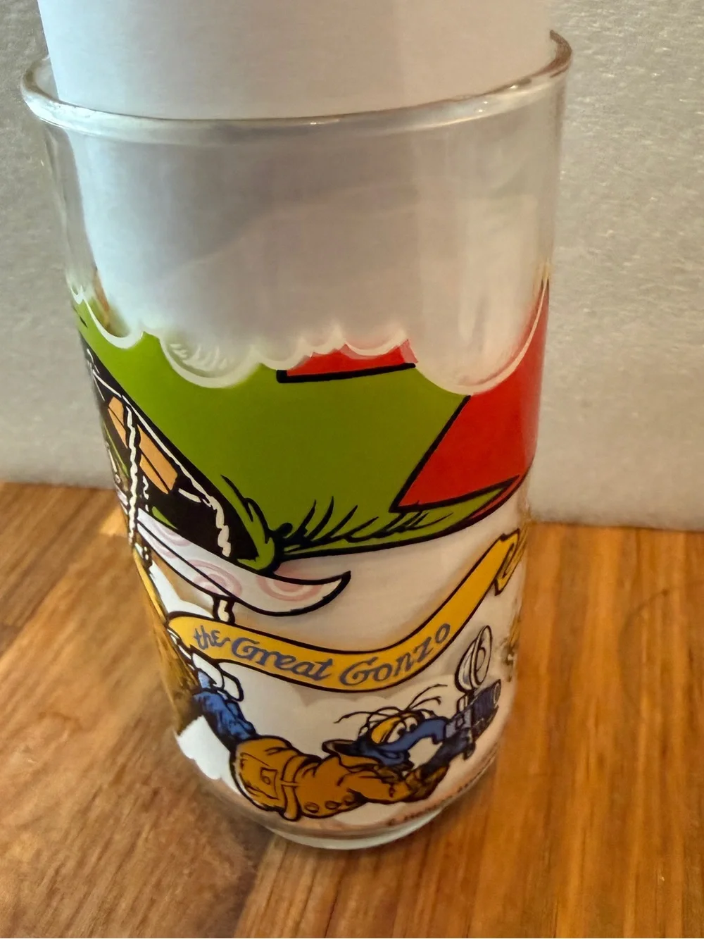The Great Muppet Caper Glass McDonald's 1981 Fozzie Kermit Gonzo Jim Henson